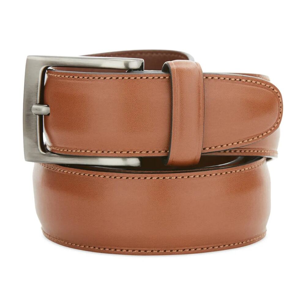 Perry Ellis Portfolio Men's Leather Dress Belt - Picture 2 of 2